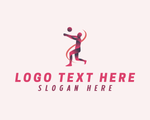 Volleyball - Volleyball Sports Training logo design