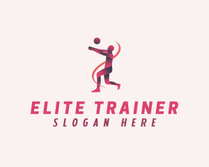 Volleyball Sports Training logo design