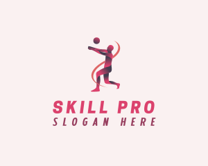 Training - Volleyball Sports Training logo design