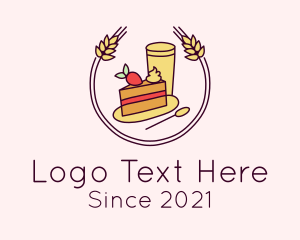 Delicious - Cafe Cake & Coffee logo design