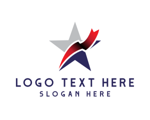 Patriotic - American Star Stripes logo design