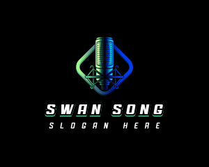 Studio Vocal Microphone logo design