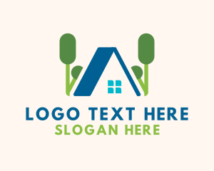 Yard Care - Landscaping Yard Housing logo design