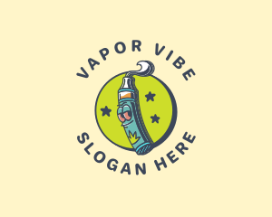 Vaporizer - Vape Weed Smoke Marijuana logo design