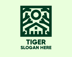 Subdivision - Green Nature House logo design