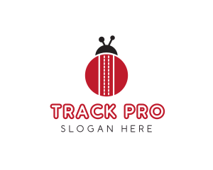 Ladybug Road Track logo design