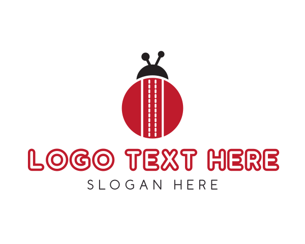 Ladybug - Ladybug Cricket Ball logo design