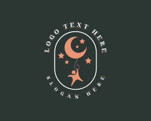 Sleep - Balloon Moon Star logo design