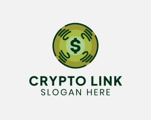 Dollar Crypto Currency Money logo design