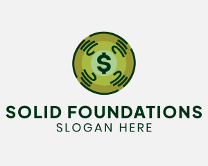 Stock Market - Dollar Crypto Currency Money logo design