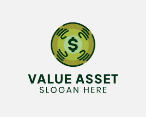 Dollar Crypto Currency Money logo design