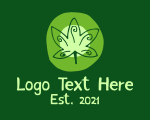 Cannabis - Marijuana Leaf Plantation logo design