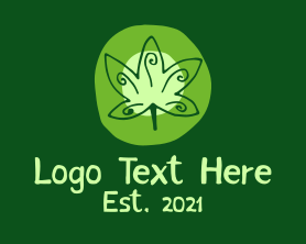 Plantation - Marijuana Leaf Plantation logo design