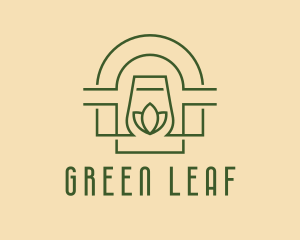 Fermented Leaf Kombucha logo design