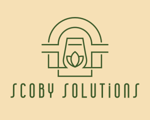 Scoby - Fermented Leaf Kombucha logo design