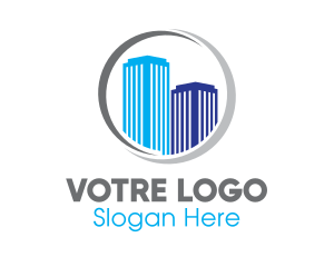 Broker - Modern Building Ring logo design