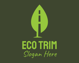 Eco Leaf Road Transport logo design