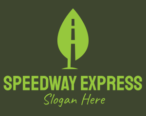 Freeway - Eco Leaf Road Transport logo design