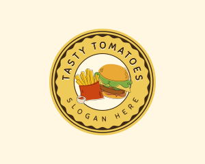 Ketchup - Burger Fries Snack logo design