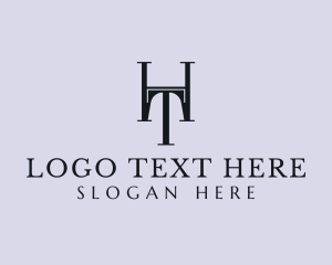 Letter Nh - Professional Firm Letter HT logo design