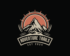 Hiking Mountain Adventure Logo