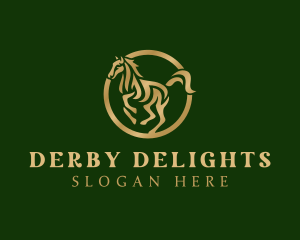 Derby - Wild Stallion Horse logo design