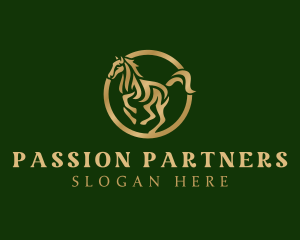 Wild Stallion Horse logo design