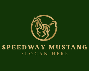 Mustang - Wild Stallion Horse logo design