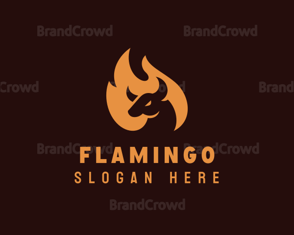 Flaming Barbecue Grill Logo