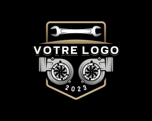 Machinery - Automobile Engine Mechanic logo design