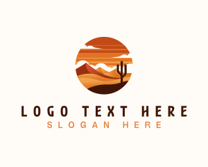 Cactus - Tropical Sahara Desert logo design