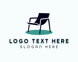 Home Staging - Patio Chair Furniture logo design