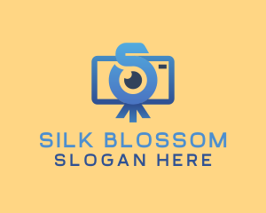 Vlog Camera Letter S logo design