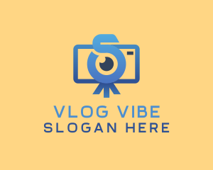 Vlogging - Vlog Camera Letter S logo design