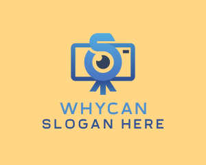 Camera App - Vlog Camera Letter S logo design