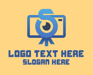 Camera Flash - Vlog Camera Letter S logo design