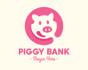 Pig - Pink Pig Pork logo design
