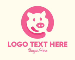 Pink Pig Pork Logo