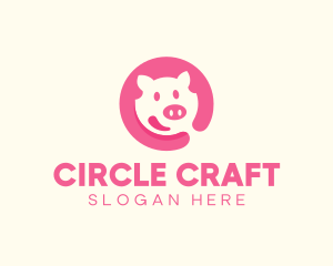 Pink Pig Pork logo design