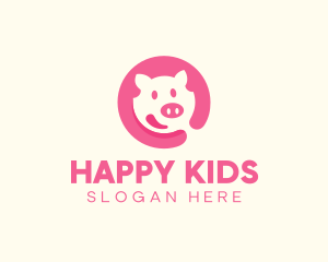 Pink Pig Pork logo design