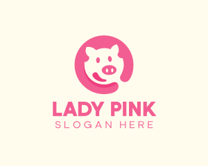 Pink Pig Pork logo design