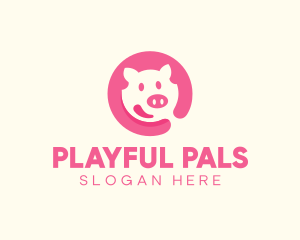 Pink Pig Pork logo design