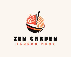 Ramen Noodles Asian logo design