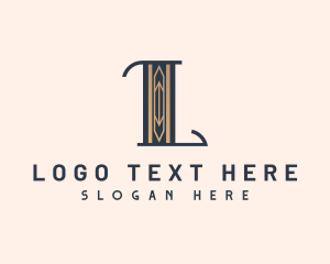 Hotel - Professional Art Deco Business Letter L logo design