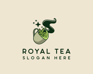 Weed Tea Drink logo design