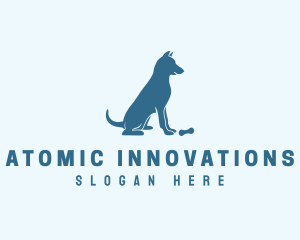 Blue Puppy Dog logo design