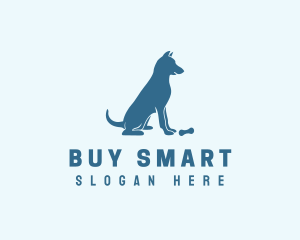 Blue Puppy Dog logo design