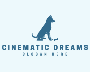 Blue Puppy Dog logo design