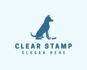 Blue Puppy Dog logo design