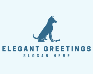 Blue Puppy Dog logo design